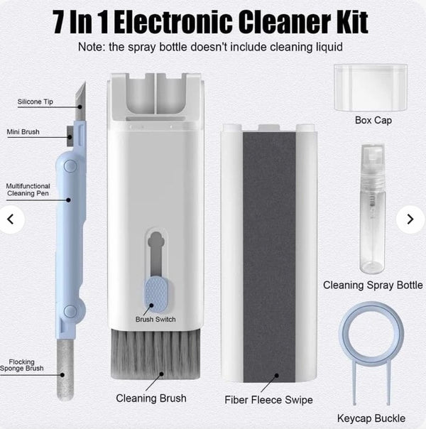 New 7 In 1 Kit Scalable Keyboard Cleaner Brush | Earphone Cleaning Pen Cleaner